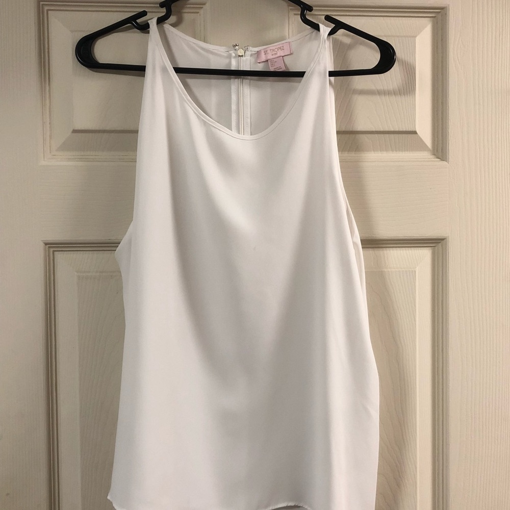 White flowy tank